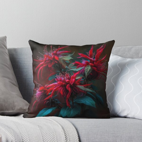 Item preview, Red Bee Balm Flowers  designed and sold by Vanover Designs.