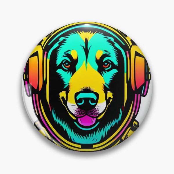 Item preview, Astronaut Dog Bright Colors designed and sold by CinEmmaDesign.