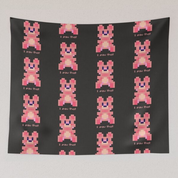 Item preview, I Saw That. Bear Pixel Art Meme designed and sold by Arcane Orchid.