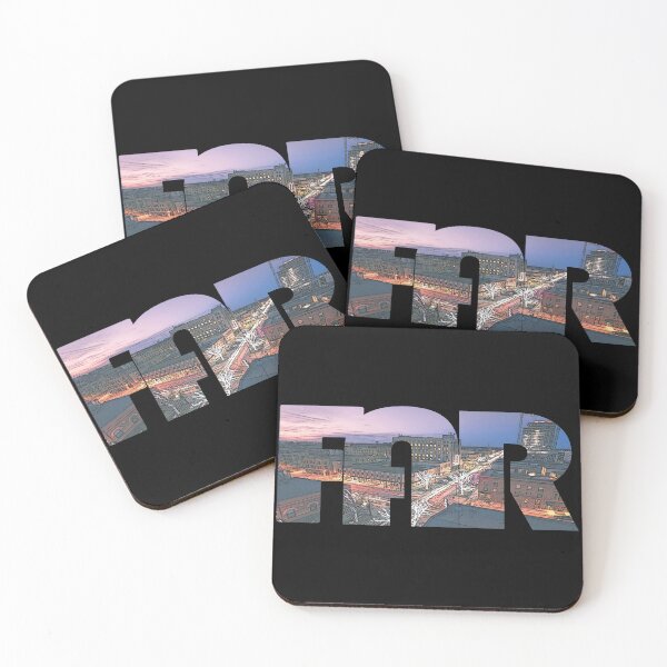 Item preview, Fargo, North Dakota FAR Dusk Cityscape designed and sold by CrabbyLobster.