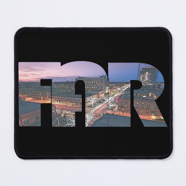 Item preview, Fargo, North Dakota FAR Dusk Cityscape designed and sold by CrabbyLobster.