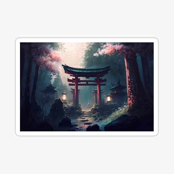 Item preview, Japanese Torii Gate in Sakura Forest designed and sold by Coco Fu.