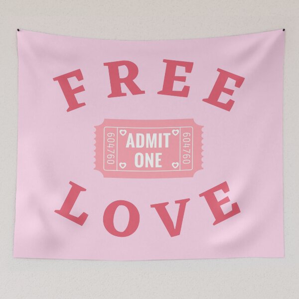 Item preview, Free Love Pink designed and sold by Lifestone743.