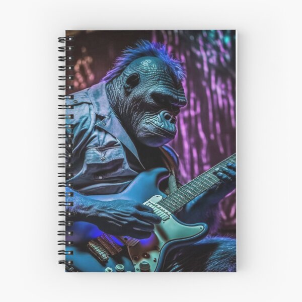 Item preview, Gorilla plays the guitar designed and sold by LoveyDesign.