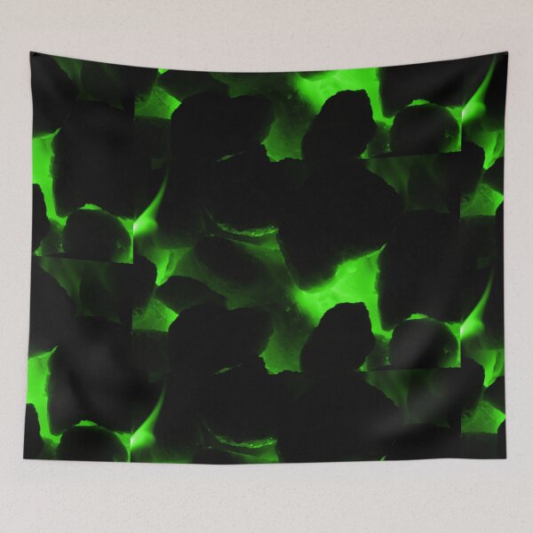 Item preview, Fire flame hot coals green tint designed and sold by eddiebarronshop.