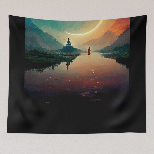 Item preview, Temple Buddha Meditation Namaste designed and sold by Smuvu-Pictures ⭐⭐⭐⭐⭐.