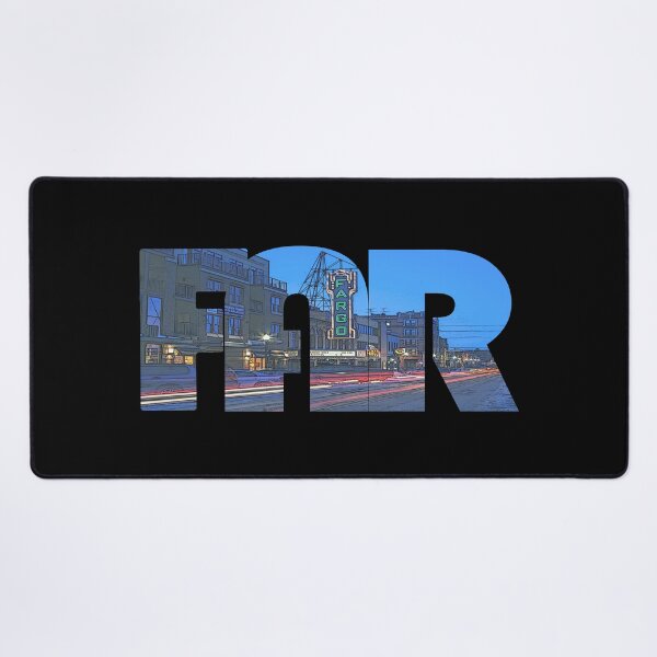 Item preview, Fargo, North Dakota FAR Night Cityscape designed and sold by CrabbyLobster.