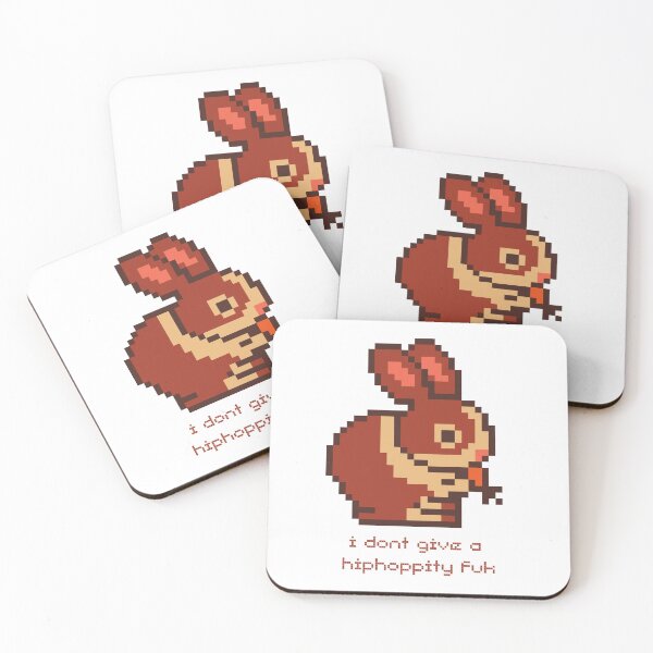 Item preview, Dont Give a Fuk. Pixel Bunny Meme designed and sold by Arcane Orchid.