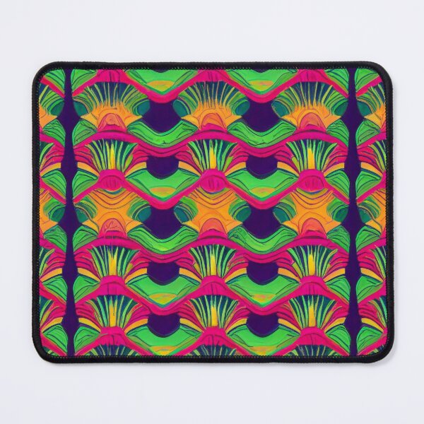 Item preview, Pattern: fronds (green & pink) designed and sold by SolidEarthArt.