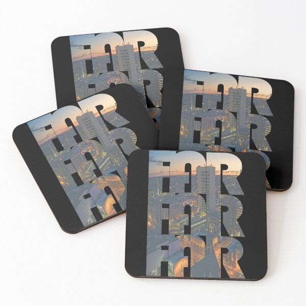 Item preview, Fargo, North Dakota FAR Dusk Cityscape Repeating Pattern designed and sold by CrabbyLobster.