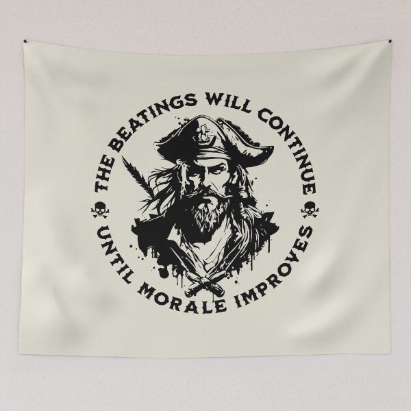 Item preview, The Beatings Will Continue until Morale Improves designed and sold by ValentinaHramov.