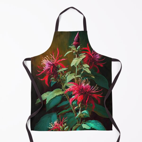Item preview, Red Bee Balm Flowers  designed and sold by Vanover Designs.