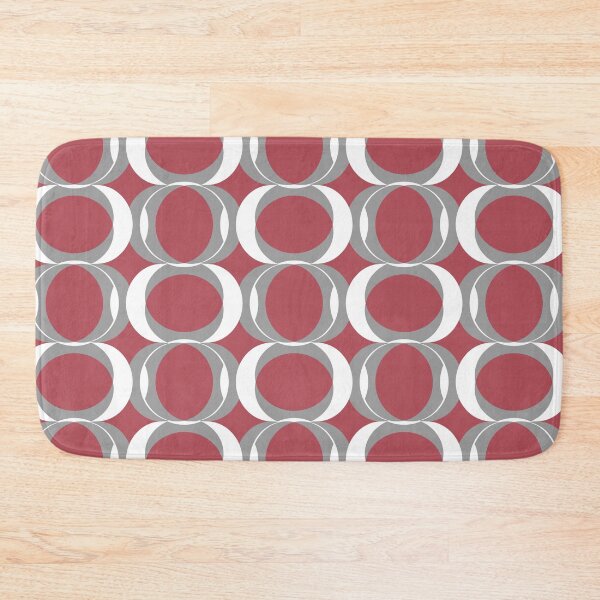 Item preview, Circle illusion in the color combination mauve and grey designed and sold by Vektoria.