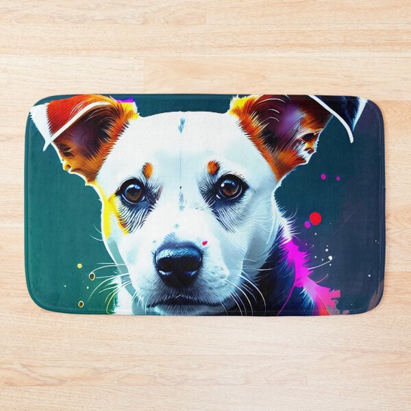 Item preview, Jack Russel Terrier wrapped in bright colors designed and sold by PadedoDesigns.