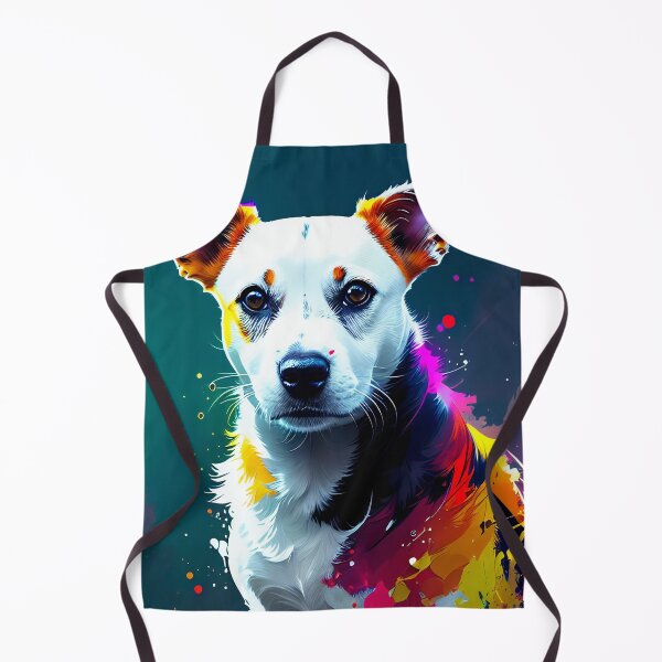 Item preview, Jack Russel Terrier wrapped in bright colors designed and sold by PadedoDesigns.