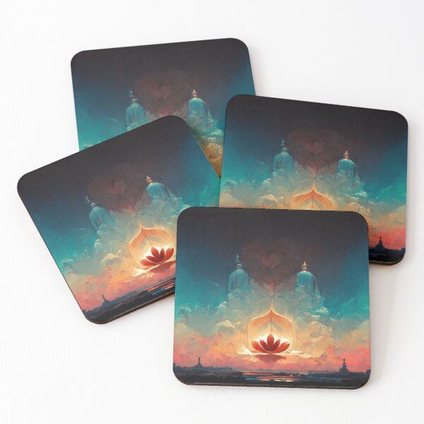 Item preview, Lotus Flower Temple Yoga Meditation designed and sold by Smuvu-Pictures ⭐⭐⭐⭐⭐.