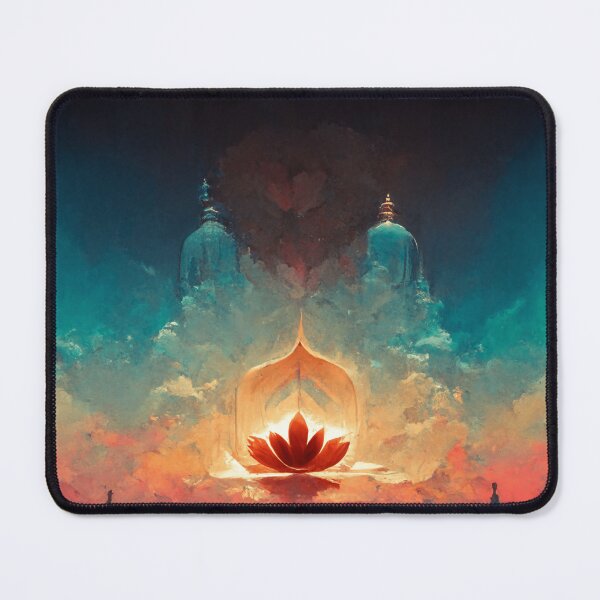 Item preview, Lotus Flower Temple Yoga Meditation designed and sold by Smuvu-Pictures ⭐⭐⭐⭐⭐.
