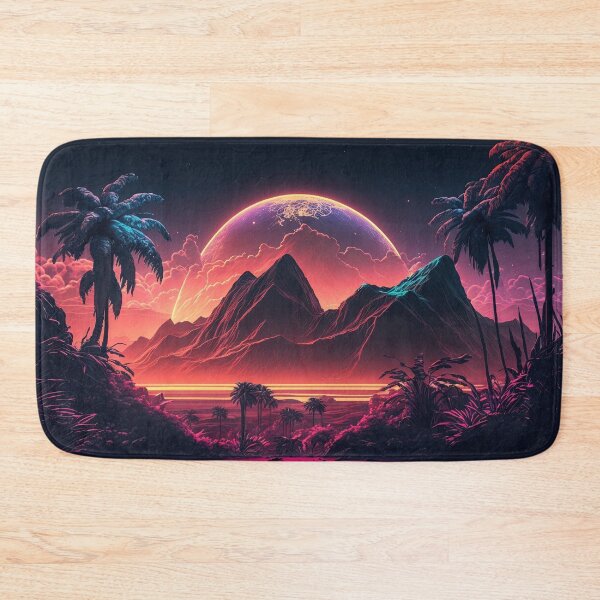 Item preview, Neon Palms: A Synthwave Journey through the Tropics designed and sold by Mullet Monkey.