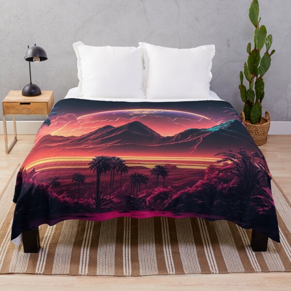 Item preview, Neon Palms: A Synthwave Journey through the Tropics designed and sold by Mullet Monkey.
