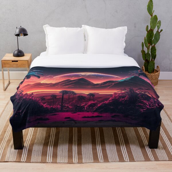 Item preview, Neon Palms: A Synthwave Journey through the Tropics designed and sold by Mullet Monkey.