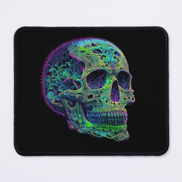 Item preview, Neon engraved skull 2 designed and sold by folskullyz.