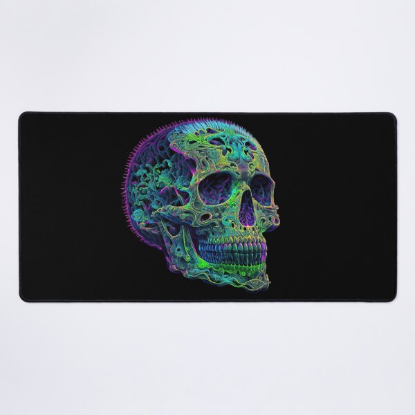 Item preview, Neon engraved skull 2 designed and sold by folskullyz.