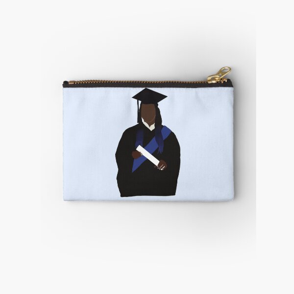 Item preview, Black woman with mortar board and college diploma designed and sold by Rosemarie  Caron.