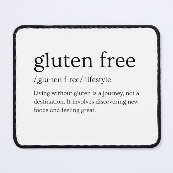 Item preview, Gluten Free Lifestyle - Living without gluten is a journey, not a destination - Light Background designed and sold by Paul Corps.