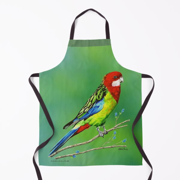 Item preview, Australian Eastern Rosella on green designed and sold by ArtbySmith.