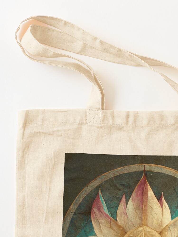 Lotus Promotional Cotton Shopper Bag, Reusable Cotton Tote Bag