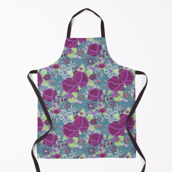 Item preview, Glasshouse Floral - Bohemian Maximalism, Mermaid Colors - designed and sold by LochNestFarm.