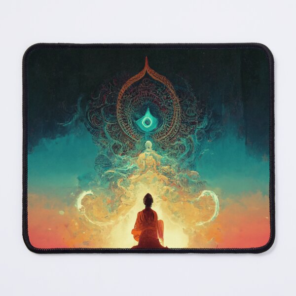 Item preview, Meditating Buddha On The Path To Enlightenment designed and sold by Smuvu-Pictures ⭐⭐⭐⭐⭐.