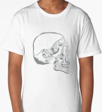 Funny Beer on the Mind Skull Premium T-Shirt Long T-Shirt