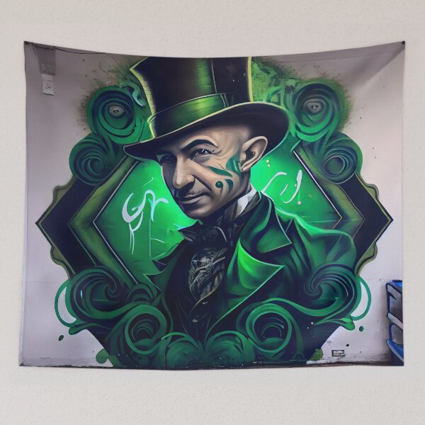 Item preview, Anamorphic Graffiti Art Calls Out Wealth Inequality designed and sold by digitalbrosse.