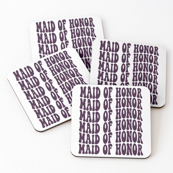 Item preview, Maid Of Honor Purple Retro Graphic Bridal Party Gifts for Bachelorette Party designed and sold by mysticblvd.
