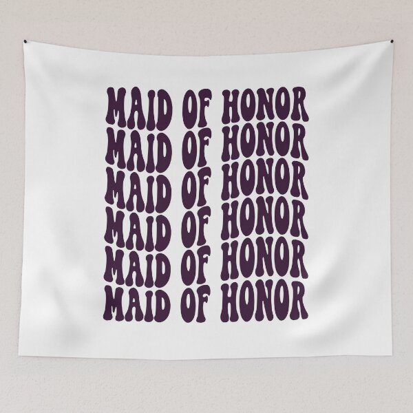 Item preview, Maid Of Honor Purple Retro Graphic Bridal Party Gifts for Bachelorette Party designed and sold by mysticblvd.
