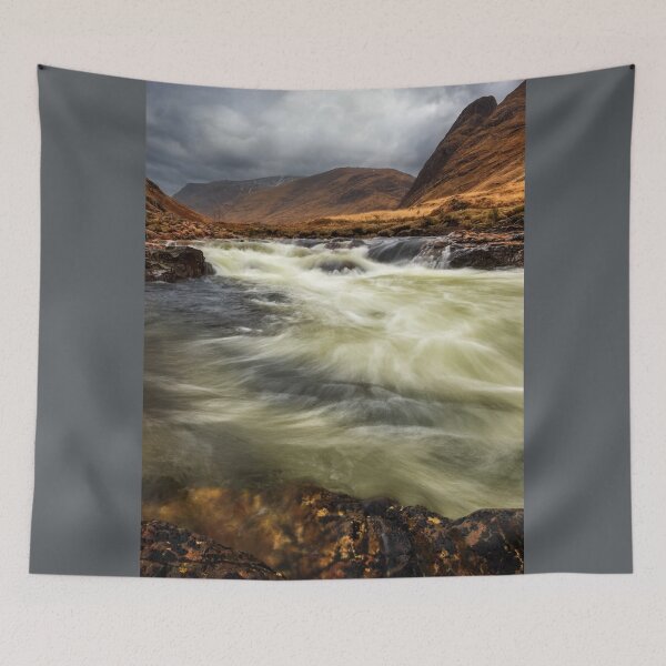 Item preview, Glen Etive River in Spate Scotland. designed and sold by PhotosEcosse.