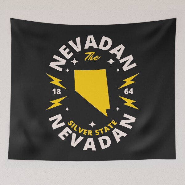 Item preview, Nevadan - Nevada NV Map and People Demonyms designed and sold by Ranggasme.