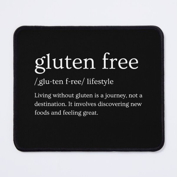 Item preview, Lifestyle - Living without gluten is a journey, not a destination - Dark Background designed and sold by Paul Corps.