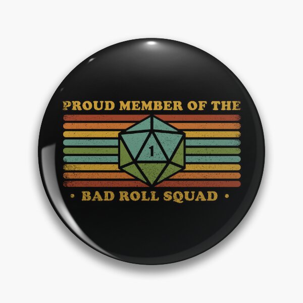 Item preview, RPG Vintage - Proud Member Bad Roll designed and sold by Studio Mootant.