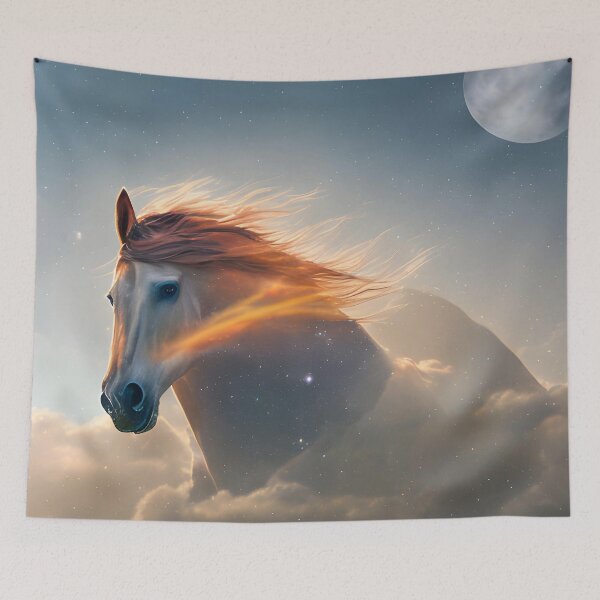Item preview, Dreamy Horse in the clouds designed and sold by christineiris.