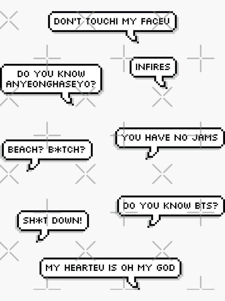 Sticker Pack - BTS Funny quotes by spacylittlegirl