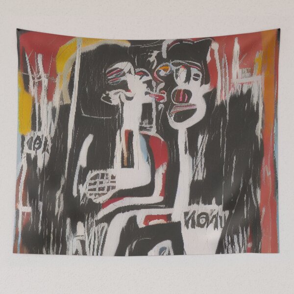 Item preview, Two Lowers Embraced: A Graffiti Fusion of Artistic Expression designed and sold by ArtazaBazaar.