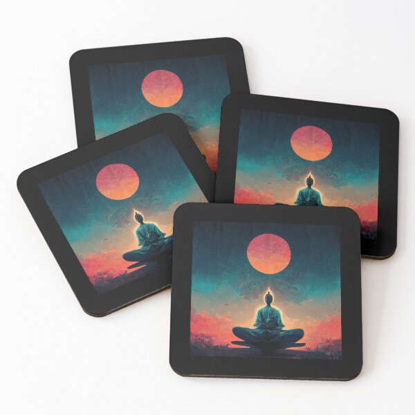 Item preview, Meditating Buddha Under Stars Namaste designed and sold by Smuvu-Pictures ⭐⭐⭐⭐⭐.