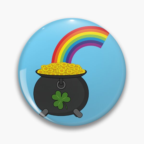 Item preview, Pot of Gold Rainbow Cartoon designed and sold by BirdAtWork.