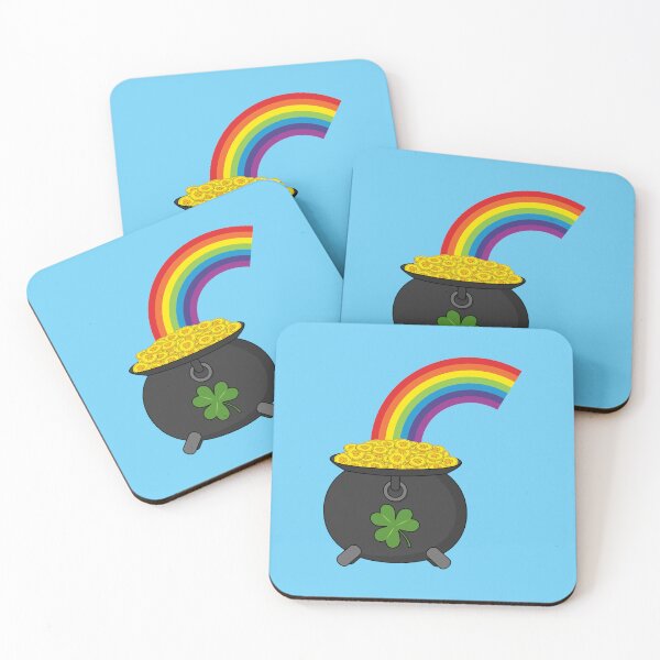 Item preview, Pot of Gold Rainbow Cartoon designed and sold by BirdAtWork.