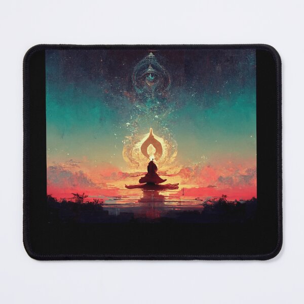 Item preview, Meditating Buddha Under Stars Namaste designed and sold by Smuvu-Pictures ⭐⭐⭐⭐⭐.