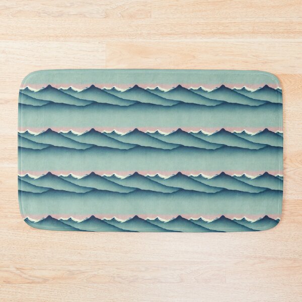Item preview, Vaporwave Mountain Range in Pink and Blue designed and sold by Fine Prints.
