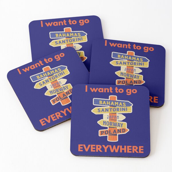 Item preview, I WANT TO GO EVERYWHERE: Travel lover design. designed and sold by Room4You.
