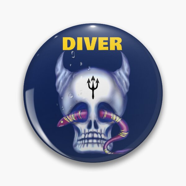 Item preview, Skull Devil Diver Under the sea designed and sold by La Loca.